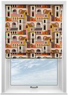 Santiago, Salsa - Motorised Roman Blind